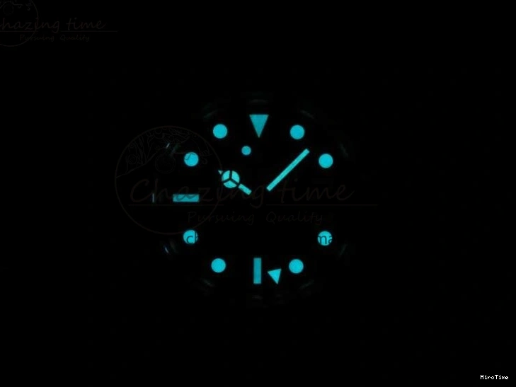 MiroTime 0202 TravelReady GMT Master II 116718 LN Black Ceramic 316L Steel GMF 1:1 Best Edition Green Dial on YG Bracelet A 2960